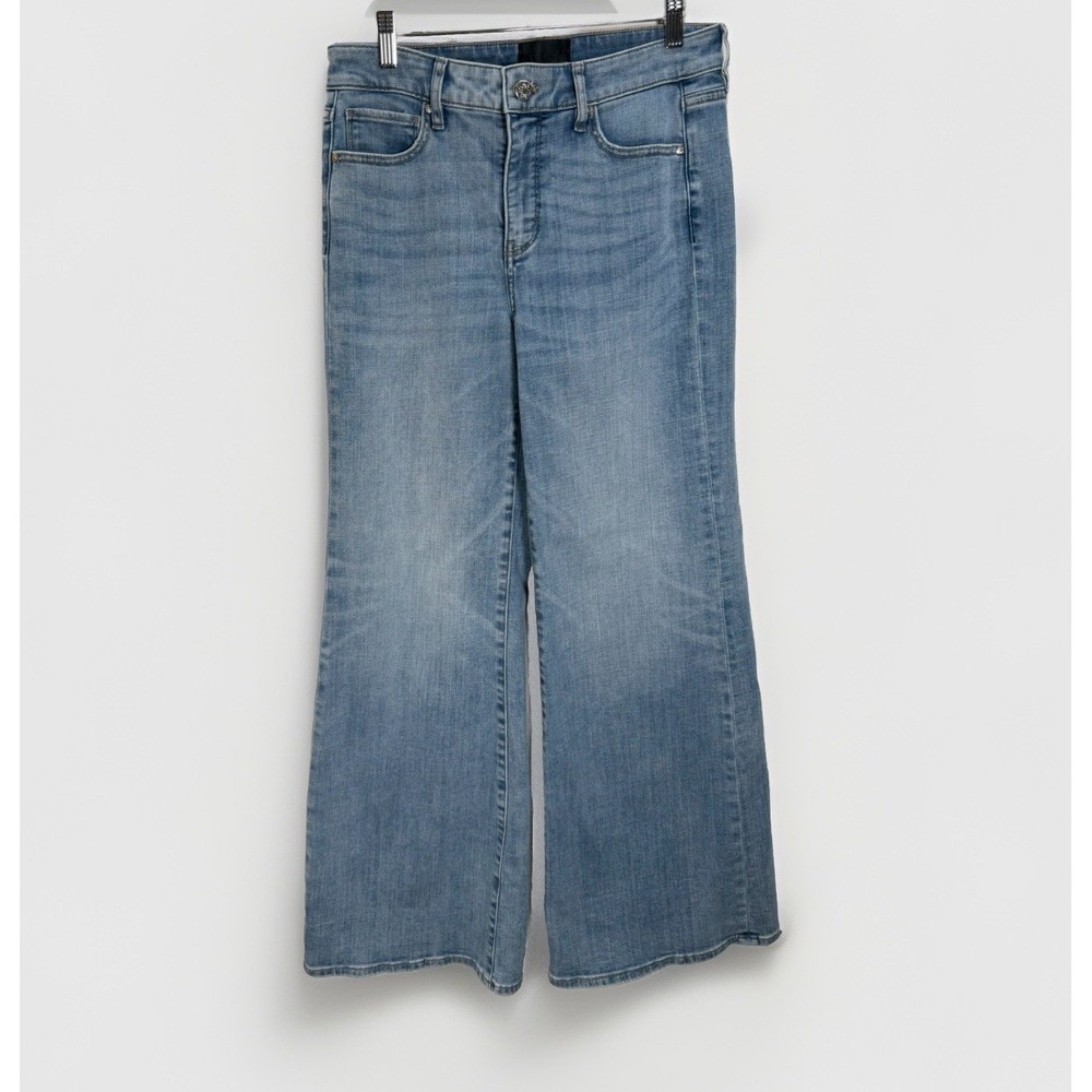 White House Black Market High-Rise Wide Leg Everyday Soft Jeans Blue Womens Sz 6